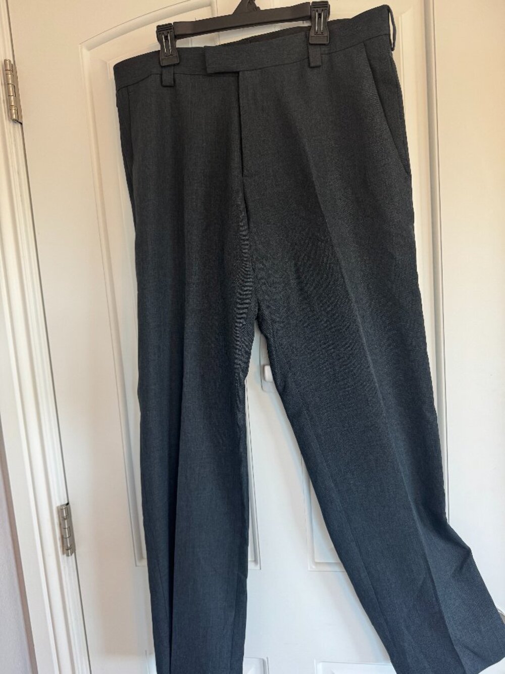 32X30 Men's Kenneth Cole Reaction Medium Gray Dress Pants Slacks